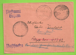 Brief Postsache, Stempel POSTAMT EUPEN, Met Stempel EUPEN Op 3/2/41 Met Adelaar In Zwarte Stempel !!!!(X42 - OC55/105 Eupen & Malmédy