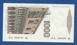 ITALY - P.109a – 1.000 LIRE Marco Polo - D. M. 06.01.1982  UNC,serie OA 699787 M - 1000 Lire