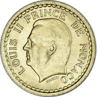 Monnaie, Monaco, Louis II, Franc, 1943, TB+, Bronze-Aluminium, Gadoury:MC 132 - 1922-1949 Louis II