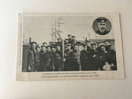 Oostende  Ostende  Un Groupe De Cadets Du Navire Ecole Sombré En Avril 1906 - Oostende