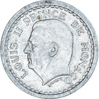 Monnaie, Monaco, Louis II, Franc, 1943, TB, Aluminium, Gadoury:131, KM:120 - 1922-1949 Louis II
