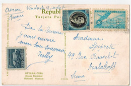 CUBA  Cp Pour La FRANCE  1956 - Covers & Documents