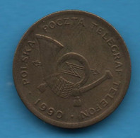 POLAND TOKEN POLSKA POCZTA TELEGRAF TELEFON JETON 1990 A Frappe Médaille - Gewerbliche