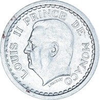 Monnaie, Monaco, Louis II, Franc, 1943, TTB+, Aluminium, Gadoury:131, KM:120 - 1922-1949 Louis II