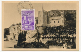 MONACO => Carte Maximum => 4.50F Le Palais - Monaco-ville Principauté 17/11/1946 - Cartes-Maximum (CM)