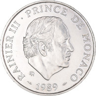 Monnaie, Monaco, Rainier III, 100 Francs, 1989, SUP+, Argent, Gadoury:MC164 - 1960-2001 Nouveaux Francs