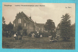 * Sleidinge - Sleydinge (Evergem - Oost Vlaanderen) * Institut Physiothérapique Pour Dames, Le Parc, Park, Animée, Old - Evergem