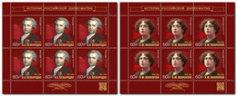 Russia 2022 History Of Russian Diplomacy Alexander Bezborodko And Alexandra Kollontai Set Of 2 Sheetlets Of 6 Stamps - Unused Stamps