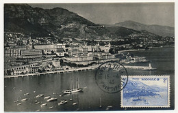 MONACO => Carte Maximum => 2F Le Port - Monaco-Ville Principauté 15/4/1943 - Maximum Cards