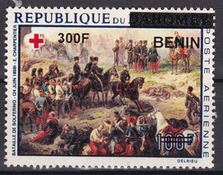 BENIN 2008 2009 Mi 1558 300F /100F 90€ - RED CROSS CROIX ROUGE SOLFERINO HORSES - OVERPRINTED OVERPRINT SURCHARGE MNH - Bénin – Dahomey (1960-...)