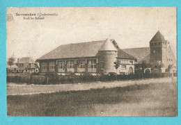 * Zeveneken - Seveneecken (Lochristi - Oost Vlaanderen) * (Albert, Uitg A. Vanderlinden Expeels) Oudenbosch, Kerk School - Lochristi