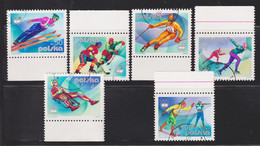 1976 , Polen / Polska. Mi: PL 2421-2426° / Y&T: PL 2256-2261°  Olympische Winterspiele 1976 - Innsbruck - Winter 1976: Innsbruck