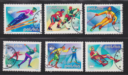 1976 , Polen / Polska. Mi: PL 2421-2426° / Y&T: PL 2256-2261°  Olympische Winterspiele 1976 - Innsbruck - Inverno1976: Innsbruck