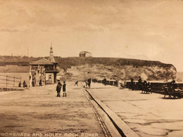 Lower Promenade & Holey Rock Sunderland 1924 Nice Used Photo Postcard To Estonia. - Otros & Sin Clasificación