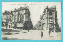 * Schaarbeek - Schaerbeek (Brussel - Bruxelles) * (nr 355) La Rue Henri Bergé, Animée, Parc, Rare, Old, Unique - Schaarbeek - Schaerbeek