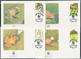 1988 WWF Békák Sor Mi 586-589 4 FDC - Sonstige & Ohne Zuordnung