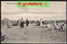 HOEK VAN HOLLAND Drukte Op Het Strand ± 1918 - Hoek Van Holland