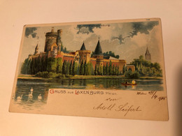 Austria Österreich LITHO Laxenburg Bei Wien Castle Schloss Pond Lake Swan JMB 15106 Post Card POSTCARD - Laxenburg