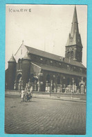 * Kuurne (Kortrijk) * (Carte Photo - Fotokaart Gevaert) Kerk, Church, Kirche, église, Animée, Vélo, Cimetière, Old - Kuurne