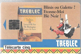 CARTE-PRIVEE-5U-SO5-JG04/94-GN-101-TREBLEC-V°DN° A 4C114198-Utilisé-TBE - 5 Eenheden