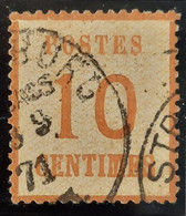 Alsace-Lorraine 1870/71 N°5 Burelage Usé  Ob TTB - Used Stamps