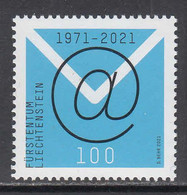 2021 Liechtenstein E-mail Complete Set Of 1 MNH @ BELOW FACE VALUE - Ongebruikt