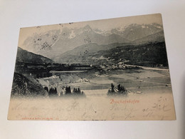 Austria Österreich Bischofshofen View Valley Plain Bahnhof Stamp Würthle Und Sohn Salzburg 15114 Post Card POSTCARD - Bischofshofen