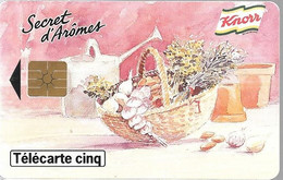 CARTE-PRIVEE-5U-GemB-05/95-GN-146 A-KNORR SECRET D AROME-V°DN°-Série B54172001-Utilisé-TBE - 5 Eenheden