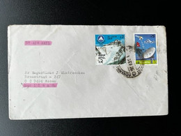 NEPAL 1986 AIR MAIL LETTER TO THE NETHERLANDS 01-09-1986 - Népal