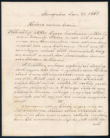 1867 Kiss Károly Református Lelkészhez írt Levél - Ohne Zuordnung