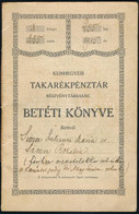 1915 Kunhegyesi Takarékpénztár Részvénytársaság Betéti Könyve - Ohne Zuordnung