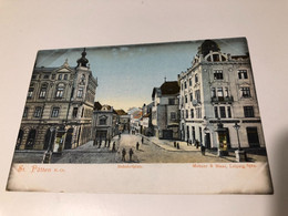 Austria Österreich St Sankt Pölten Poelten Bahnhof Platz Small Shop Mechner Und Maas 15126 Post Card POSTCARD - St. Pölten