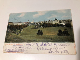 Austria Österreich St Sankt Pölten Poelten View Field Synagogue ? Bahnhof Trafik Verlag 15127 Post Card POSTCARD - St. Pölten