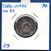 CAPO VERDE - 10 Escudos 1994 -  See Photos -  Km 29 - Cap Vert