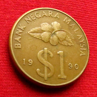 Malaysia 1 Ringgit 1990 KM# 54 Malasia Malaisie Malaysie Malesia 1 $ 1 Dollar - Malaysia