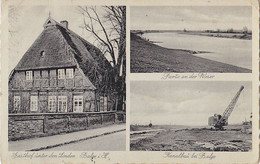 Balge I.H. GAsthof Unter Den Linden - Partie An Der Weser - Kanalbau Bei Balge - Nienburg