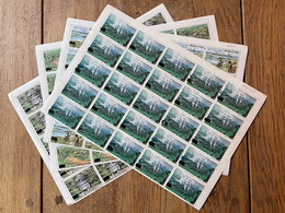 Zaire 1990, Overprint Surcharge Touristiques: Anniversaire Tourisme **, MNH, Half Sheets + Sheet-number - Ungebraucht