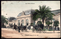 France - 1905 - Nice - Gare P.L.M. - Treinverkeer - Station