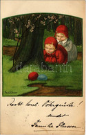 T2/T3 1927 Children Art Postcard, Easter. August Rökl Wien I. Nr. 1309. S: Pauli Ebner (EK) - Ohne Zuordnung