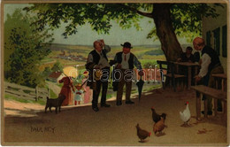 T2/T3 1908 "In Der Sommerfrische" Meissner & Buch Künstler-Postkarten Serie 1517. Litho S: Paul Hey (EK) - Ohne Zuordnung