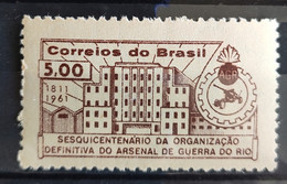 C 463 Brazil Stamp 150 Years War Military Organization Arsenal Coat Of Arms 1961 - Sonstige & Ohne Zuordnung