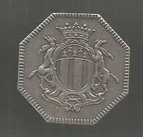 Jeton Argent, Caisse D'épargne De RENNES, 2 Scans, 31 X 31 Mm - Professionals / Firms