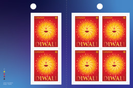 Qt. DIWALI = FESTIVAL OF LIGHT = Booklet Of 6 Stamps Canada 2022 MNH - Carnival