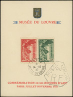 EMISSIONS DU XXème SIECLE - 354/55 Samothrace, Obl. Càd 14/10/37 S. Feuillet Du Louvre, TB - Usados