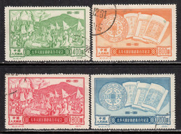 China P.R. 1951 Mi# 129-132 II Used - Reprints - Centenary Of Taiping Peasant Rebellion - Réimpressions Officielles