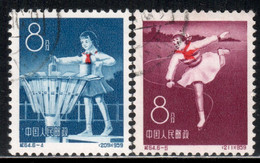 China P.R. 1959 Mi# 488, 490 Used - Short Set - 10th Anniv. Of The Young Pioneers - Gebruikt