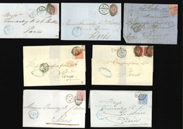 Let Grande-Bretagne, 64 Lettres Classiques, Dans L'ensemble TB - 1840 Mulready Envelopes & Lettersheets