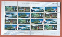 Canada # 2103a (2100-2103) - Full Pane Of 16 MNH - Canadian Bridges - Full Sheets & Multiples