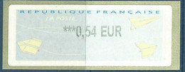 Vignette De Distributeur LISA - ATM - Avions De Papier - 2000 « Avions En Papier »