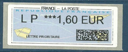 Vignette De Distributeur LISA - ATM - IER Nabanco Avec Data Matrix Et Cadre - 2000 Type « Avions En Papier »